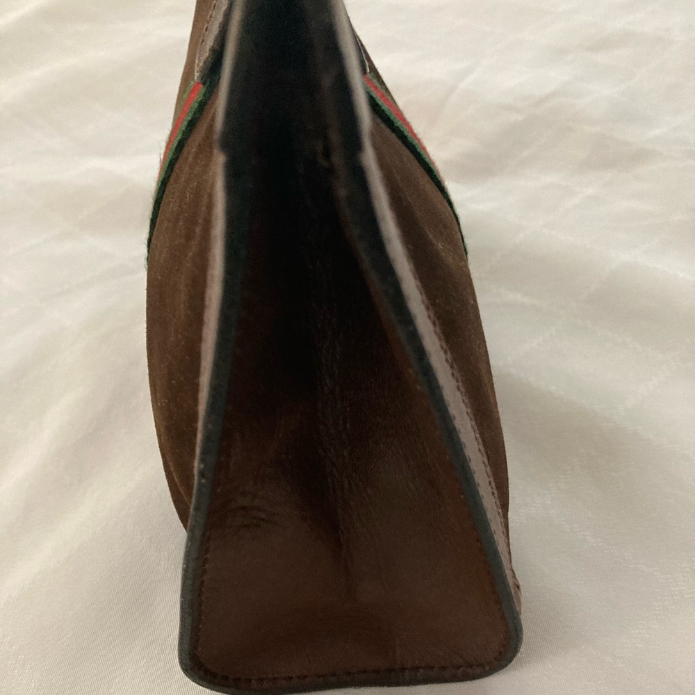 Authentic Vintage Gucci Parfums Brown Suede Clutch 🔥🔥🔥 - Picture 5 of 10